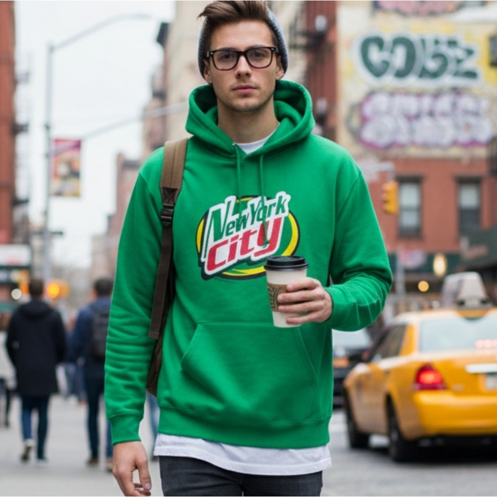 Y2K Vintage 2000's Raver NYC Graphic‎ Hoodie